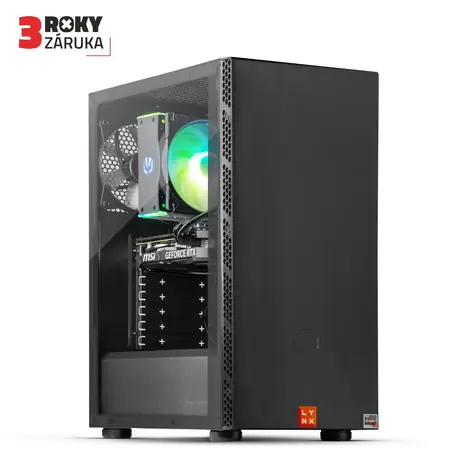 LYNX Challenger (10463114) černá / AMD Ryzen 7 5700 3.7 GHz / 32GB / 1TB SSD / Nvidia RTX 4060 8GB / W11H