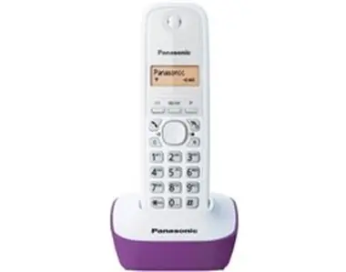 Panasonic KX-TG1611FXF / přenosný telefon / CLIP / paměť na 50 jmen / purpurový
