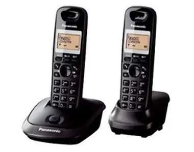 Panasonic KX-TG2512FXT TwinPack / přenosný telefon / CLIP / paměť na 50 jmen / černý