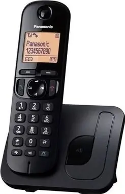 Panasonic KX-TGC210FXB / CLIP / telefonní seznam na 50 jmen / montáž na stěnu / černý