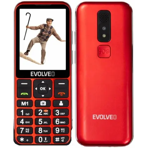 EVOLVEO EasyPhone LT + stojánek červená / 2.3