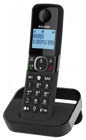 Alcatel F860 černá / bezdrátový telefon / LCD displej