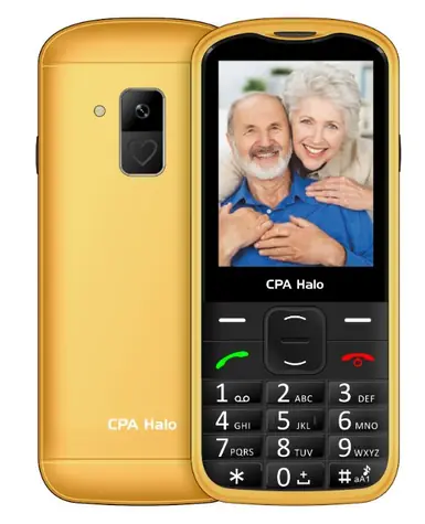 CPA Halo 28 Senior s nabíjecím stojánkem zlatá / 2.8
