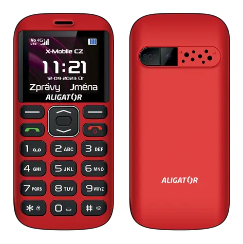 Aligator A720 4G Senior černo-čevená / 1.8