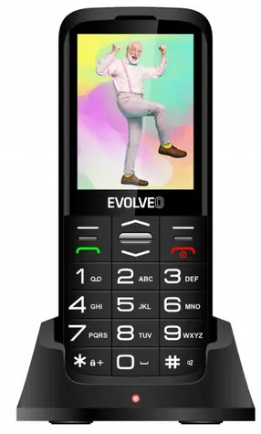 EVOLVEO EasyPhone XO + nabíjecí stojánek černá / 2.8