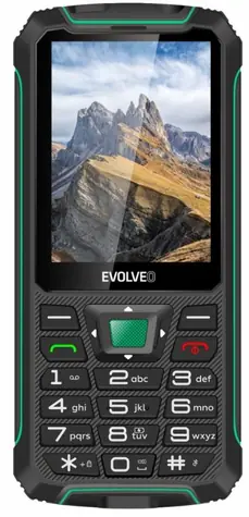 EVOLVEO StrongPhone W4 černo-zelená / 2.8