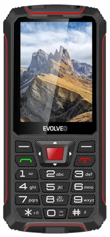 EVOLVEO StrongPhone W4 černo-červená / 2.8