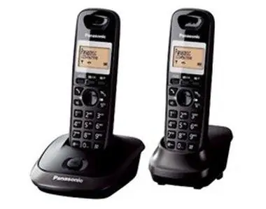 Rozbaleno - Panasonic KX-TG2512FXT TwinPack / přenosný telefon / CLIP / paměť na 50 jmen / černý / rozbaleno
