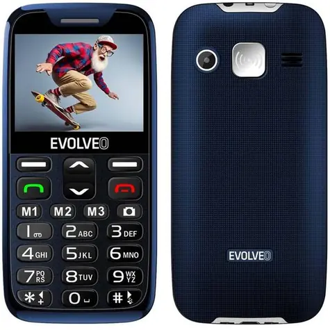 EVOLVEO EasyPhone XR + stojánek modrá / 2.3