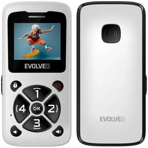 EVOLVEO EasyPhone ID bílá / 1.7