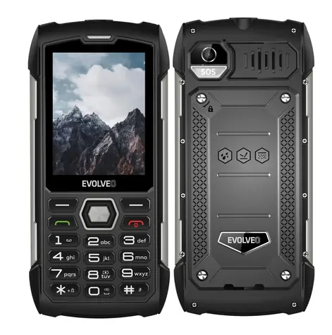 EVOLVEO StrongPhone H1 černo-stříbrná / 2.8