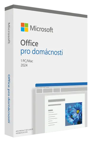 Microsoft Office 2024 pro domácnosti CZ / PC & Mac / 64 bit / Bez média / Krabicová licence