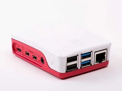 Raspberry case Original bílo-růžová pro Raspberry Pi 4 B
