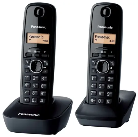 Panasonic KX-TG1612FXH šedá / DECT bezdrátový telefon s displejem / CLIP / 2 sluchátka 