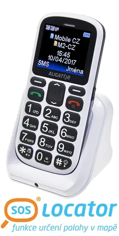 Aligator A321 Senior bílo-šedá / CZ / 1.8