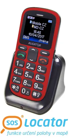 Aligator A321 Senior červeno-černá / CZ / 1.8