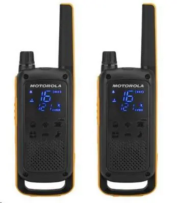 Motorola TLKR T82 Extreme / 2x vysílačka / LCD / dosah 10km / 16 kanálů + 121 kódů