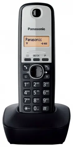 Panasonic KX-TG1911FXG černo-šedá / DECT bezdrátový telefon / 1-řádkový displej / české menu