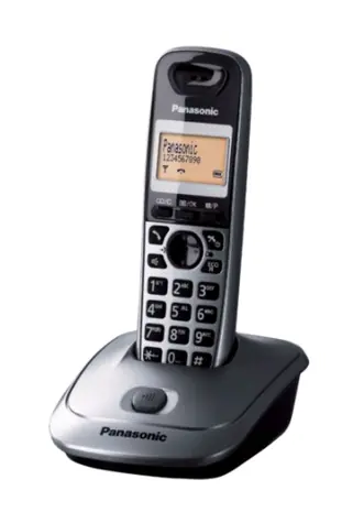 Panasonic KX-TG2511FXM sříbrná / DECT bezdrátový telefon / 3-řádk. displej / konference
