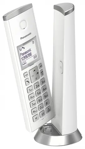 Panasonic KX-TGK210FXW bílá / DECT bezdrátový telefon / 3-řádk. displej / LED indikátor