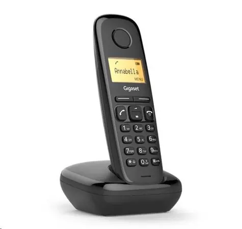 Gigaset A170 černá / DECT bezdrátový telefon / LCD displej