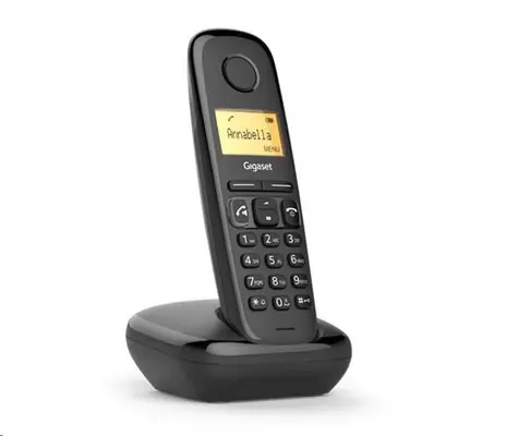 Gigaset A270 černá / DECT bezdrátový telefon / LCD displej