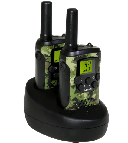EVOLVEO FreeTalk XM2-2 / 2x vysílačka / LCD / dosah až 15km / 8 kanálů 