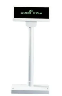 FEC FV-2029M VFD / zákaznický displej  2x20 / 9mm / RS232 / béžový