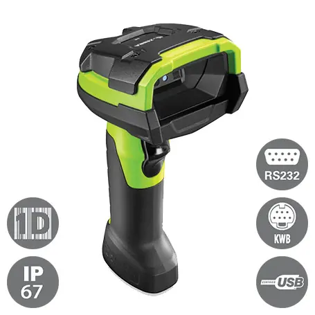 ZEBRA LI3608 SR / 1D snímač čárových kódů / Multi-IF / bez kabelu /černá 