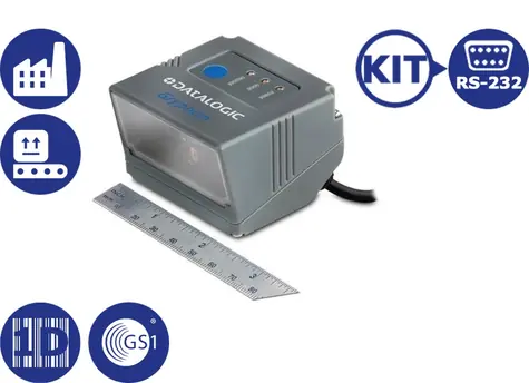 DATALOGIC Gryphon GFS4100 kit-RS232 / 1D snímač čárových kódů / Fixní / RS-232 / šedá / doprodej