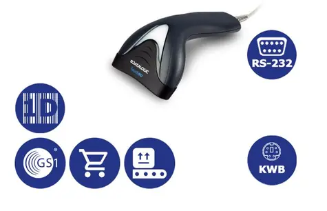 DATALOGIC Touch 90 Light (TD1170-BK-90) šedá / pouze snímač / snímač 1D čárových kódů / RS-232 / KBW