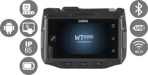 ZEBRA WT6000 / BT / Wi-Fi / USB / dotykový displej / baterie / Android 5.1