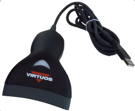VIRTUOS HT-10 černá / kit USB / snímač 1D čárových kódů / emulace (KBW) / RS-232 / USB 