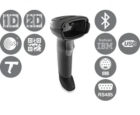ZEBRA čtečka DS8178 SR černá / snímač 2D čárových kódů / BT / bez kabelu
