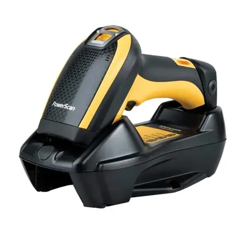 DATALOGIC PowerScan PM9100 kit (USB) černo-žlutá / snímač 1D čárových kódů / 433MHz / RS-232 / KWB / USB