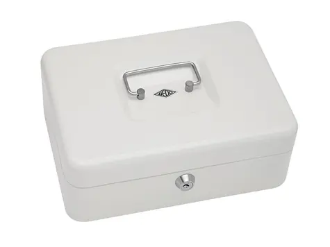 WEDO 250 Přenosná pokladna bílá / 5 přihrádek / 1 spona / uzamykatelná