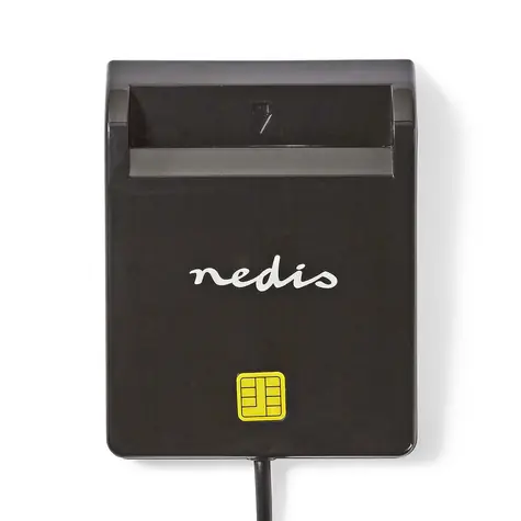 NEDIS CRDRU2SM2BK - Čtečka čipových karet Smart Card (ID / eObčanka) Černá / USB 2.0