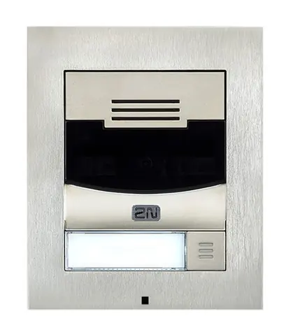 2N ATEUS-9155301CS IP Solo nikl - dveřní interkom / 1 tl./ HD kamera / povrchová montáž (vč. rámečku)