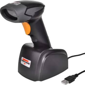 VIRTUOS BT-310D černá / snímač 1D čárových kódů / emulace RS-232 / BT