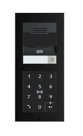 2N IP Verso 2.0 - Hlavní jednotka s kamerou  (QR code) černá