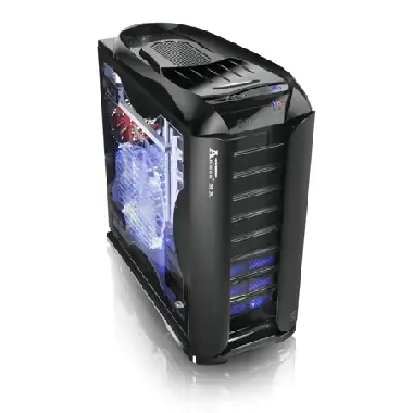 THERMALTAKE Armor + MX , full tower, black, bez zdroje, ventilátory s LED