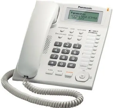 Panasonic KX-TS880FXW - jednolinkový telefon, bílý