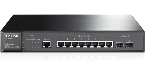 TP-Link TL-SG3210 / Switch / 20 Gbps / 8x GLAN / 2x Gigabit SFP / 1x konzole