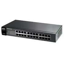 ZyXEL ES1100-24E / 24-port 10/100Mbps Ethernet switch / Green (802.3az) / Fanless / desktop